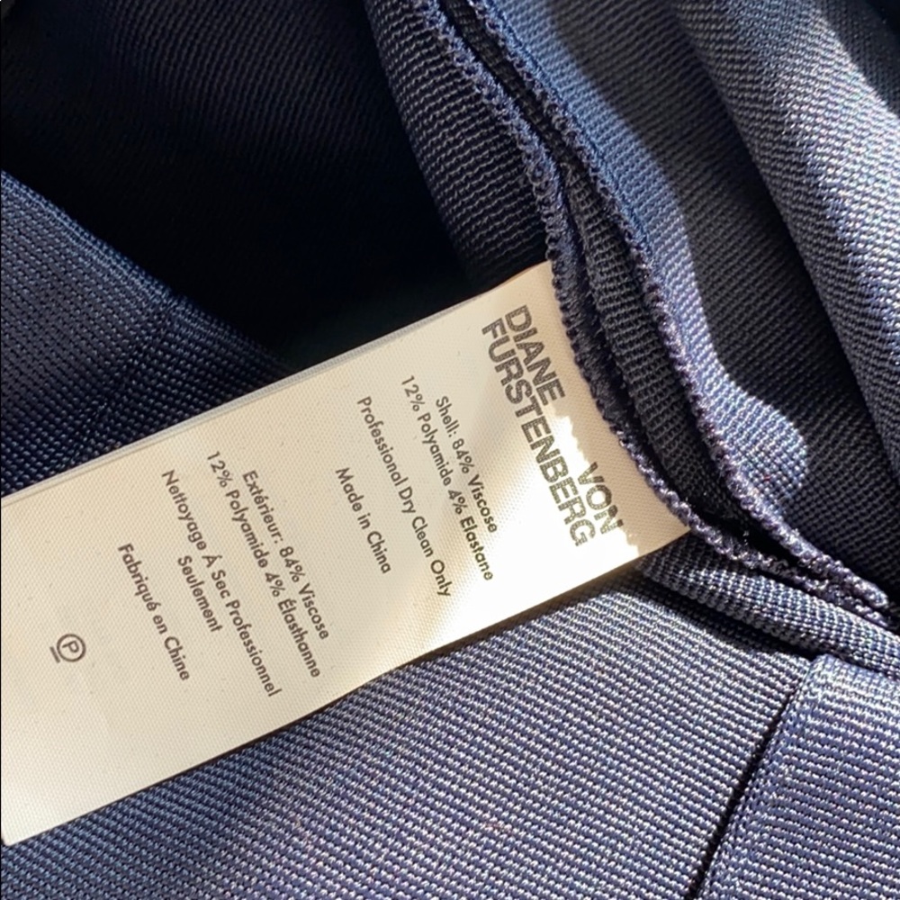 DVF ponte navy high waist skinny pants - Picture 8 of 8